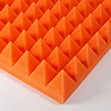 Поролон &quot;Пирамида&quot;, основание 15 мм, пирамиды 30 мм, оранжевый